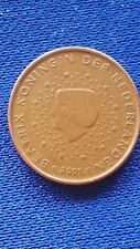 1 CENT EURO 2001 Paesi Bassi NEDERLAND, Circolata, Beatrix köning. Olanda 