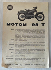 Pubblicità Motom Italiana 98
