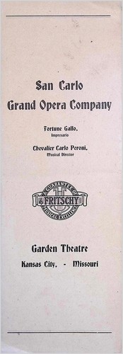 Programma grand opera - programma,