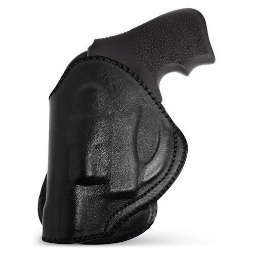 Fondina revolver pelle - pelle, nera
