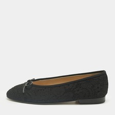 Ballerine Chanel nere in pizzo