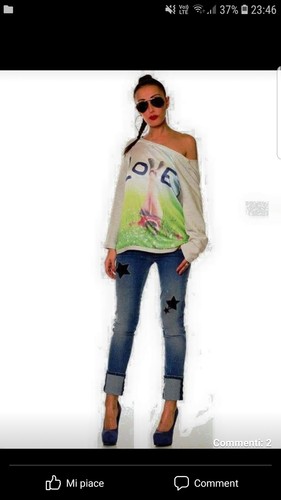 Denny rose maglia felpa - maglia, bianca