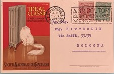 ?? Cartolina Pubblicitaria - Radiatori Ideal Classic Milano  FP/VG 1928