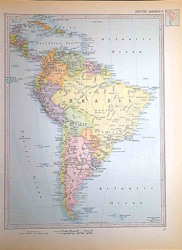 Mappa dell america - mappa, dell'