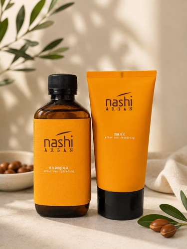 Nashi argan set - set, shampoo