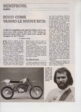 advertising NEWS MOTO BETA 125 250 500 MC '80 MOTOITALIANE VINTAGE MX J. POMEROY
