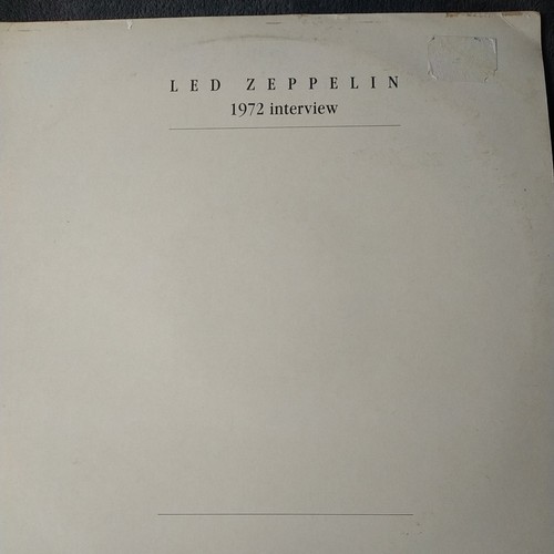 Led zeppelin 1972 white label - zeppelin,