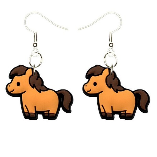 Orecchini cavallo pony fatti - cavallo,