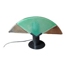 Lampada Da Tavolo Murano Vintage Anni 80 Modernariato Design Made in Italy