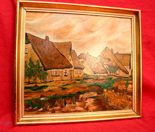 Magico quadro veduta villaggio