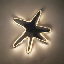 Broche Étoile Vintage Atalante Atelier YSL Métal Doré Émaillé 