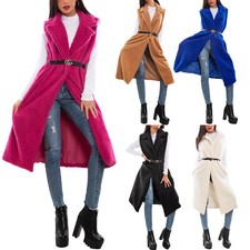 Gilet donna lungo peluche