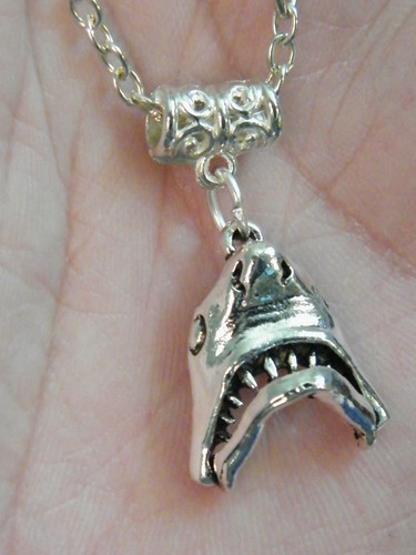 Collana squalo argento ganasce - squalo,