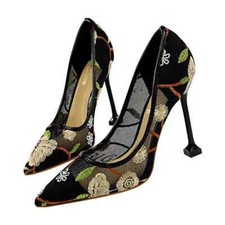 sandali stiletto 11 cm pizzo
