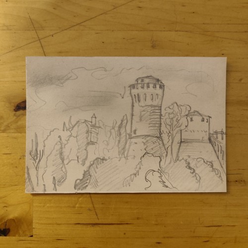 Brisighella disegno matita - -,