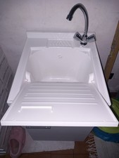 Mobile Lavanderia 45 cm Completo di scarico e Rubinetto .