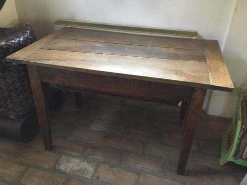 Tavolo noce con apertura a - in,