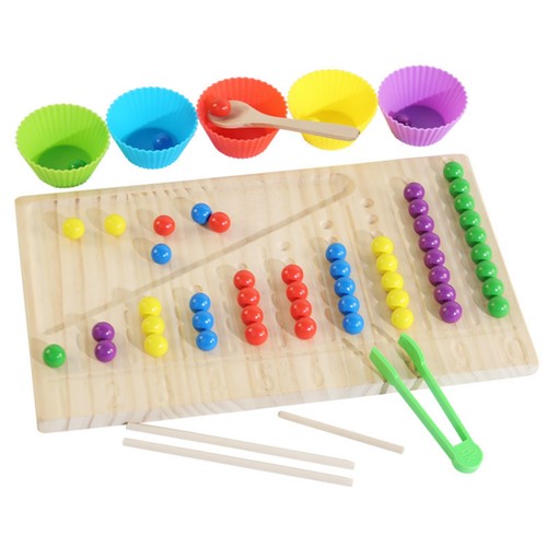 Gioco educativo con - gioco, palline