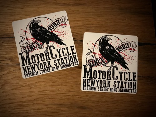 Adesivi motociclista vintage - 2,