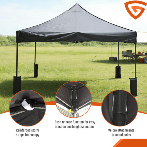 Gazebo 3x3m pop - pop-up, pieghevole