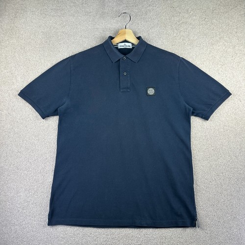 Polo stone island uomo blu - island,