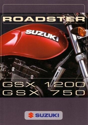 Brochure suzuki gsx 750 - 750, 1200