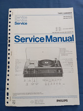 PHILIPS 22RH953 SERVICE MANUAL ORIGINALE Radio Amplificatore Giradischi Cassette