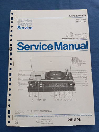 Philips 22rh953 service manual - philips,