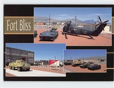 Cartolina carri armati ed elicotteri Fort Bliss Texas USA