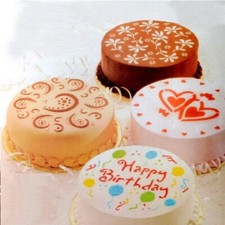 4 Stencil formine decora torta disegno per torte varie forme