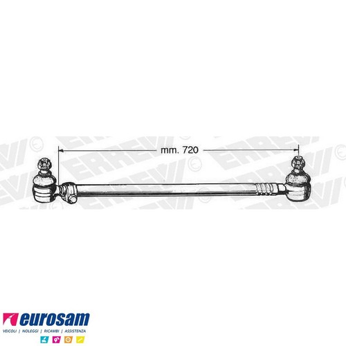 Tirante sterzo per - iveco, 50.9z