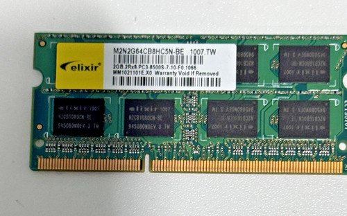 Memoria ram elixir 2gb - memoria,
