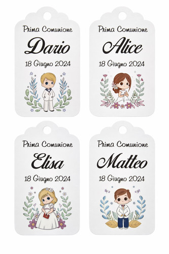 Etichette prima comunione - etichette,