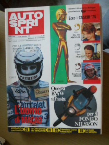 Autosprint 1978 elio de - elio,