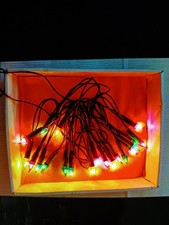 LUCI ALBERO DI NATALE VINTAGE Anni 90 ADDOBBI NATALIZI 20 luci di Natale