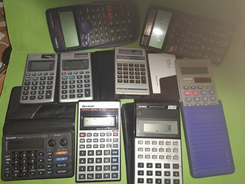 Lotto lavoro calcolatrici - lotto, 9x