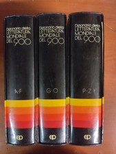 DIZIONARIO DELLA LETTERATURA MONDIALE DEL 900 - 3 VOLUMI - EDIZIONI PAOLINE 1980