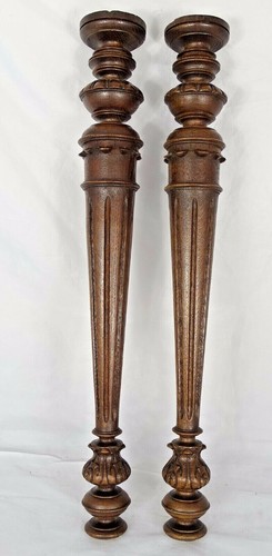 Antica coppia pali legno