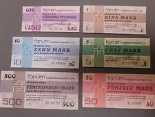 Assegni forum 0,50-500 marchi 1979 UNC