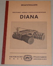Catalogo Parti Bayerische Pflugfabrik Aratro A Tre Punti Doppio Disco Diana1965