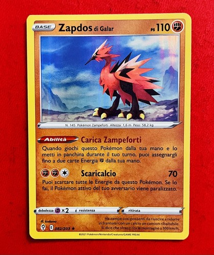 Lotto carte pokémon zapdos - pokémon, di