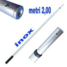 manico palo guadino telescopico alluminio regolabile pesca trota lago fiume mare