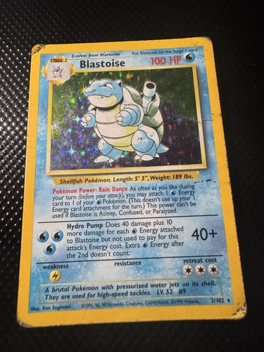 Pokemon tcg base set blastoise - tcg,