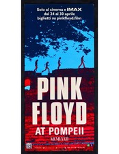 locandina PINK FLOYD AT POMPEII LIVE 1972 Syd Barrett Roger Waters Nick Mason B3