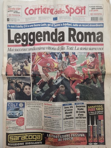 Corriere dello sport leggenda - sport, "leggenda