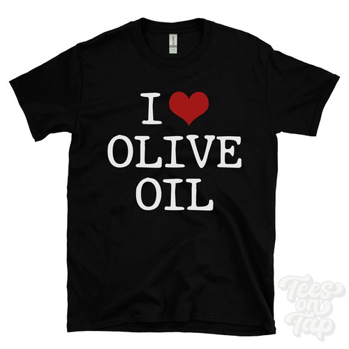 Maglietta olio oliva cuore - maglietta, d'oliva