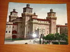 Cartolina. Ferrara - Castello Estense, Viaggiata 1953