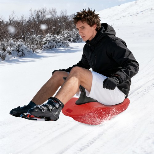 Snowboard slitta rossa - snowboard,