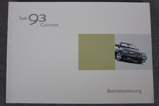 Saab 93 Cabrio" Manuale Uso e