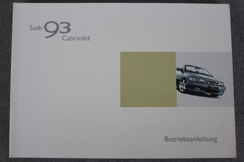 Saab cabrio manuale uso - uso, e